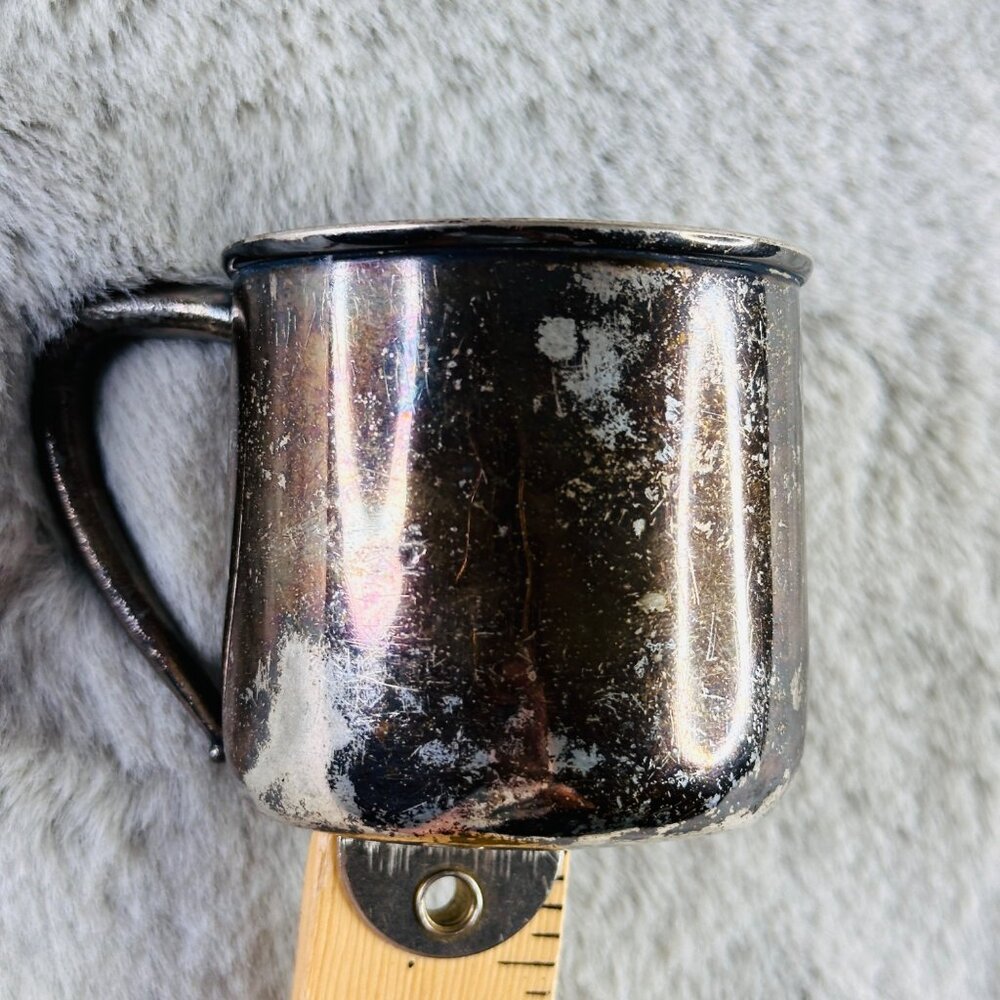 Wm Rogers Vintage Baby Cup Silverplate 1342 EPNS